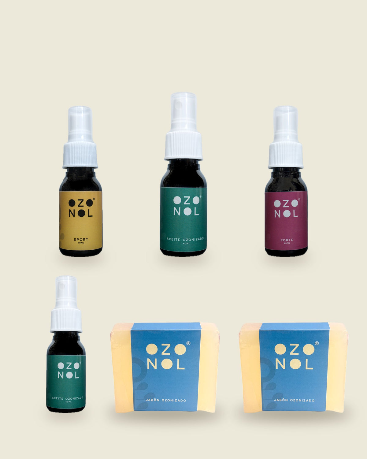 Pack Familiar: 2 Aceites, Forte, Sport y 2 Jabones