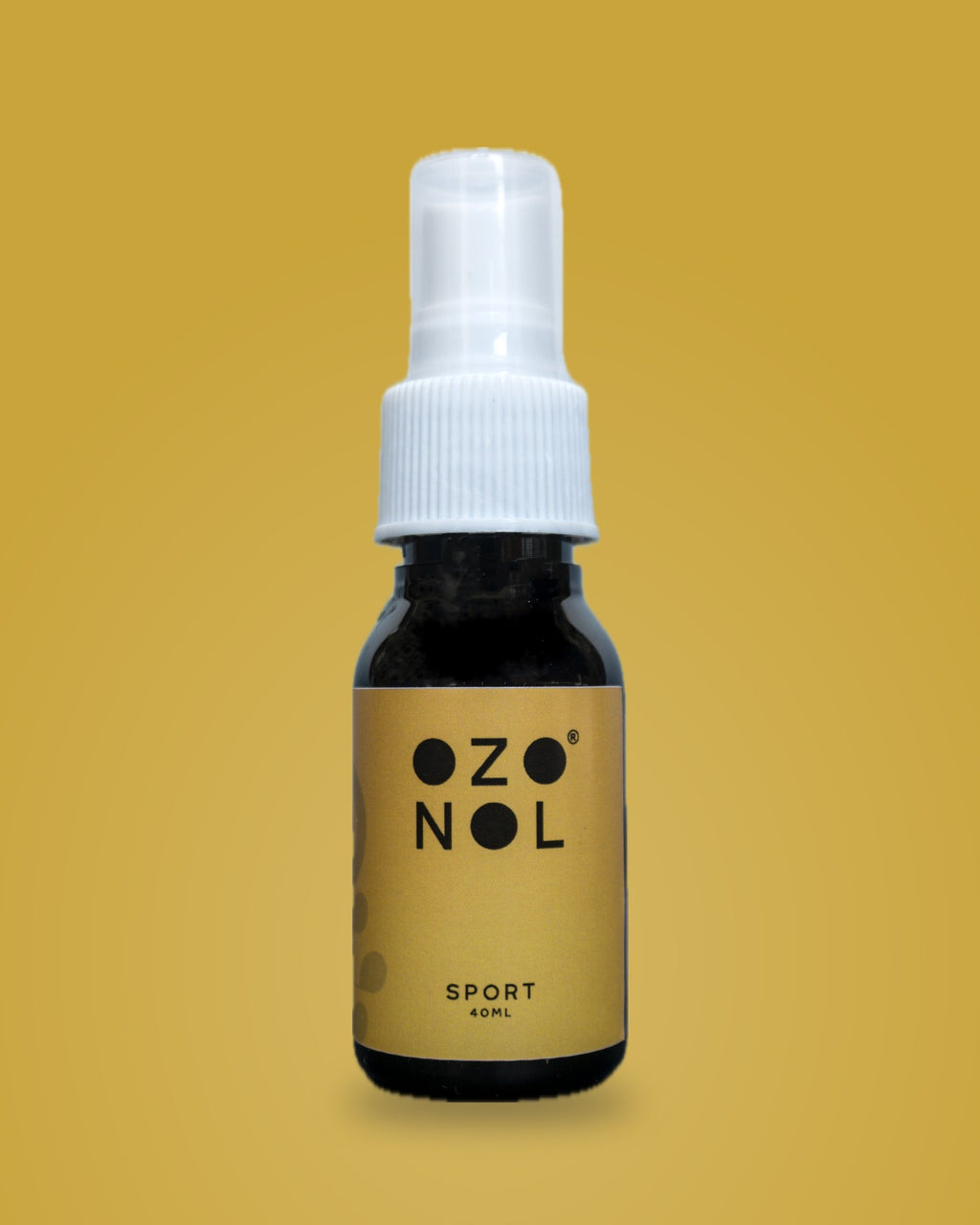 Ozonol Sport sobre fondo amarillo
