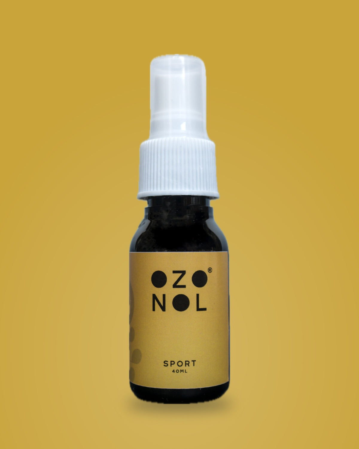 Ozonol Sport sobre fondo amarillo